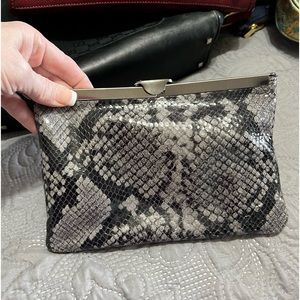 NWT Patricia Nash Python leather clutch purse